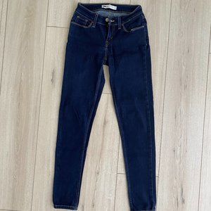 Levi's Dark Blue Jeans Size 25 Low Rise